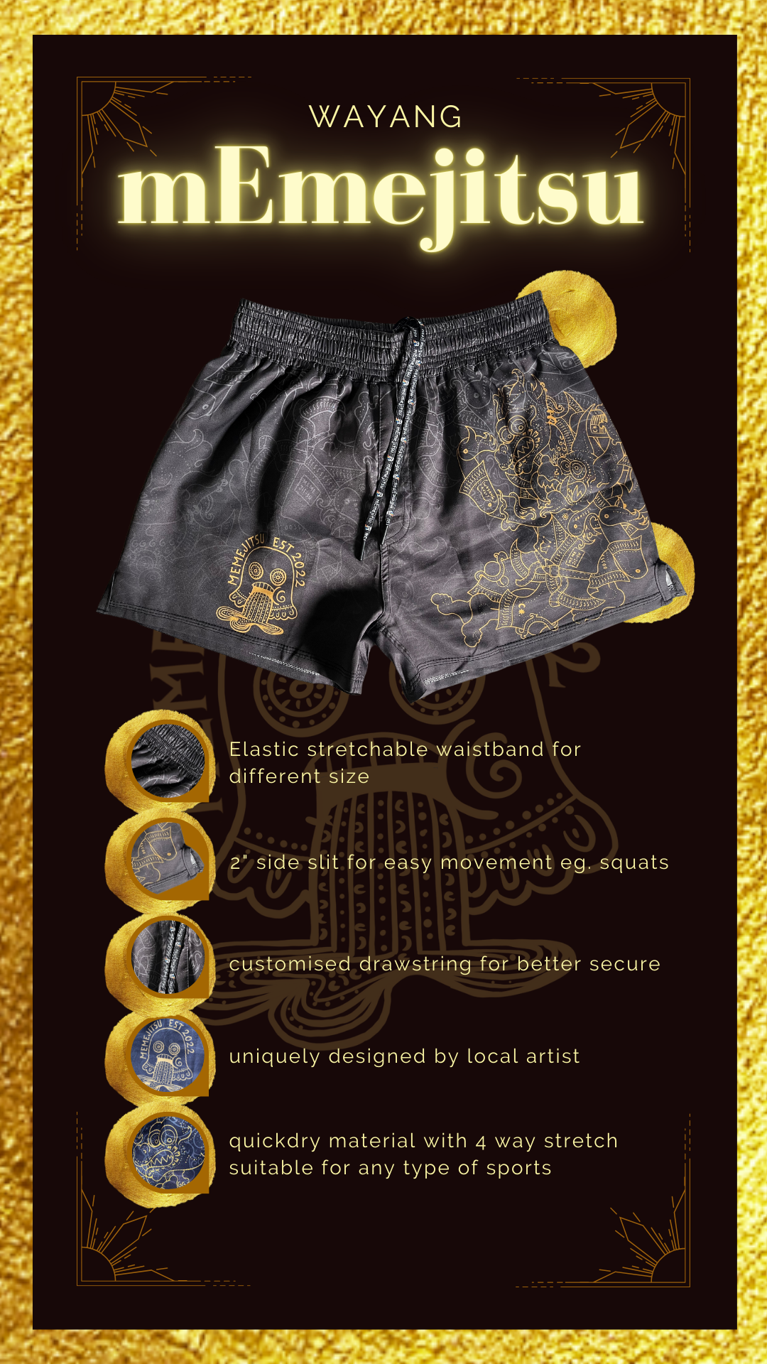 Wayang mEmejitsu | Training Shorts